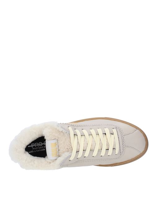 Sneakers in pelle,camoscio ed ecopelliccia PRO 01 JECT | P1LW GFGRIGIO AVORIO